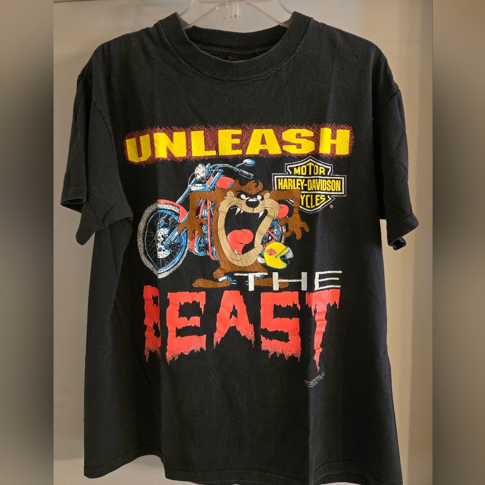 Vintage Harley Davidson Tazmanian Devil Tshirt - Picture 3 of 3